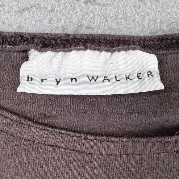 Bryan Walker Brown Cotton Blend Long‎ Sleeve Round Neck Pullover Shirt Women’s L - Picture 12 of 16